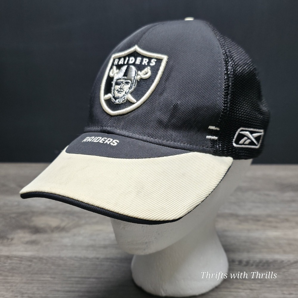 Vintage NFL Raiders Hat‎ - Reebok Authentic Sideline Hat Fitted - One Size